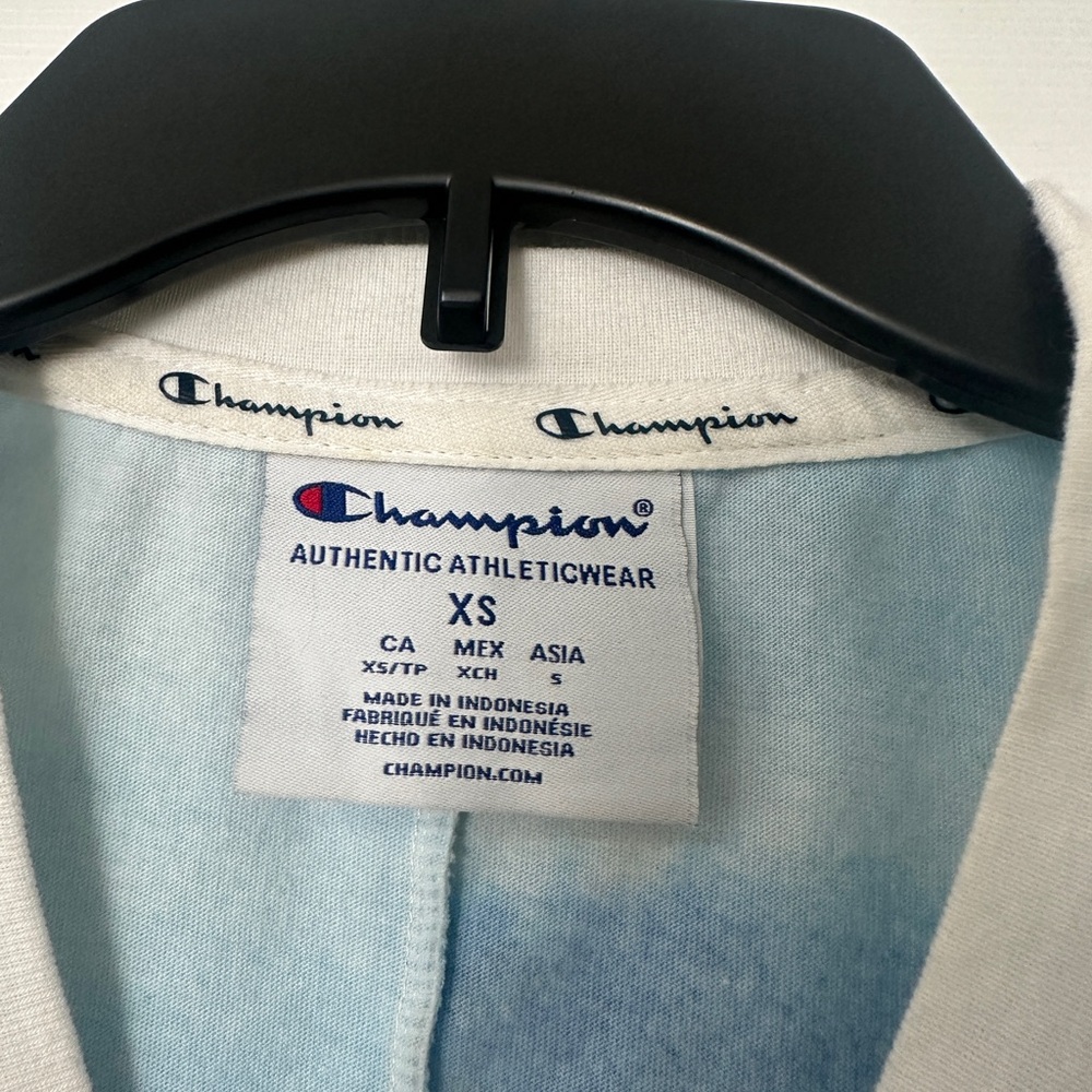 Champion Tie Dye Tie Front T Shirt - Picture 3 of 4